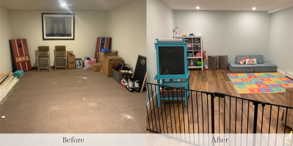 Bedford Ny Basement Flooring Before And After