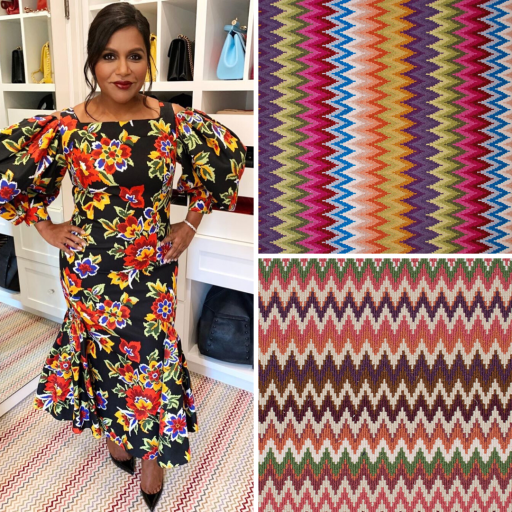 Mindy Kaling Zig Zag Chevron Carpeting Carpet Time Nyc