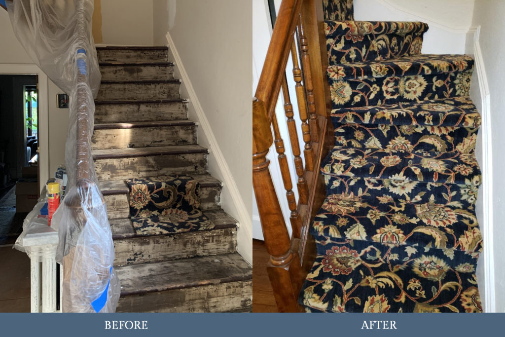 Carpet Time Nyc Stairway Before And After