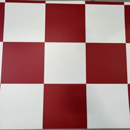 Tarkett Red and White Checkerboard (12