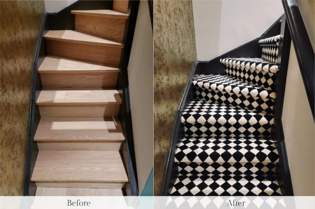Carpet Time Nyc Stair Carpeting Makeover Before And After