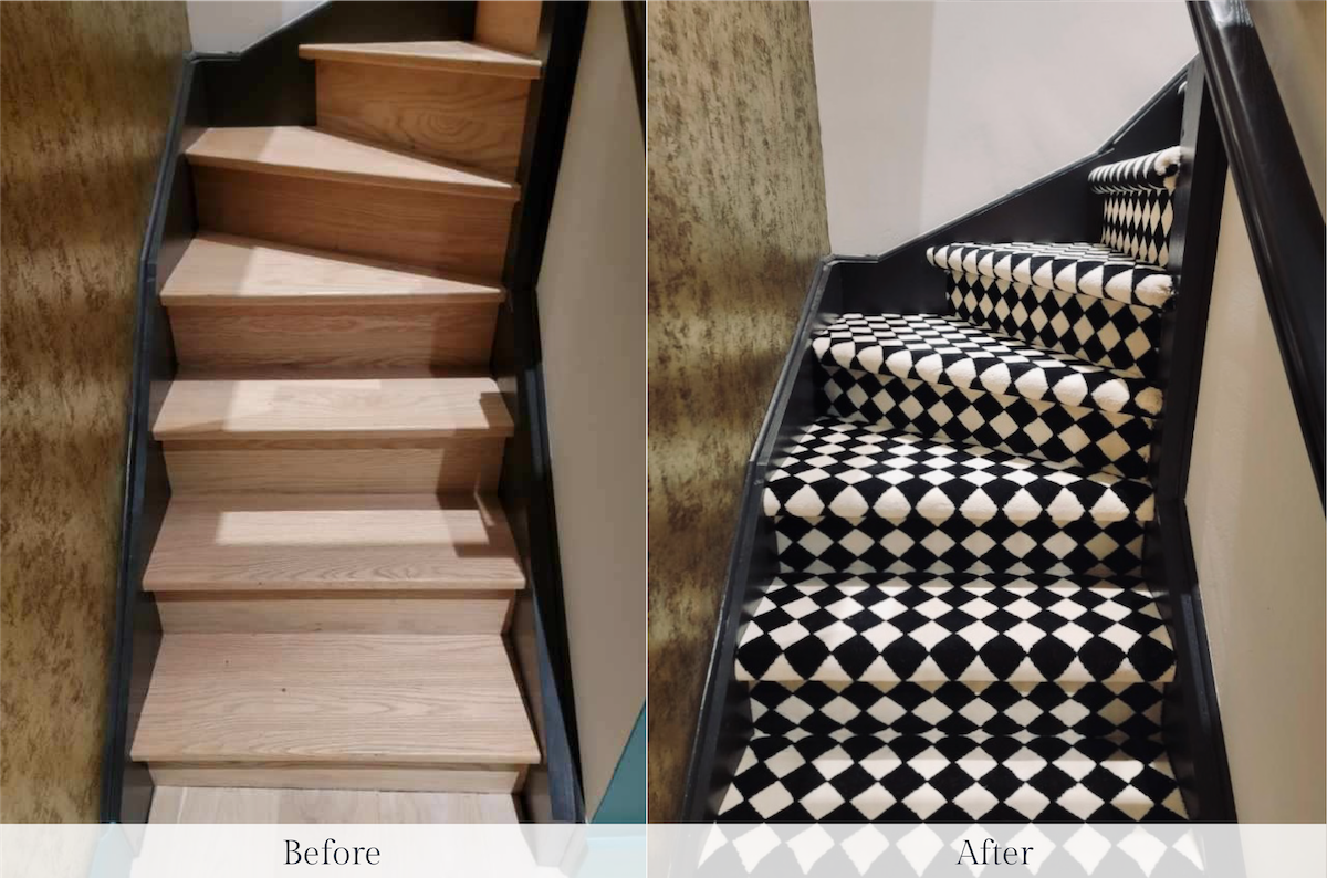 Installation Spotlight Brooklyn Stair Makeover Carpet Time NYC
