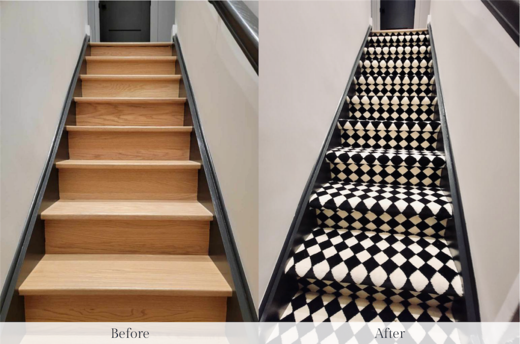 Carpet Time Nyc Stair Makeover Before And After 1