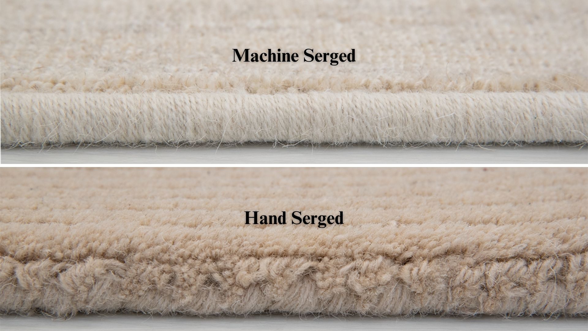 Hand Serging Vs Maching Serging Carpet Rug Terminology