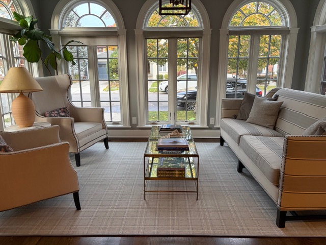 Forrest Hills Stanton Pristine Plaid Custom Rug Install