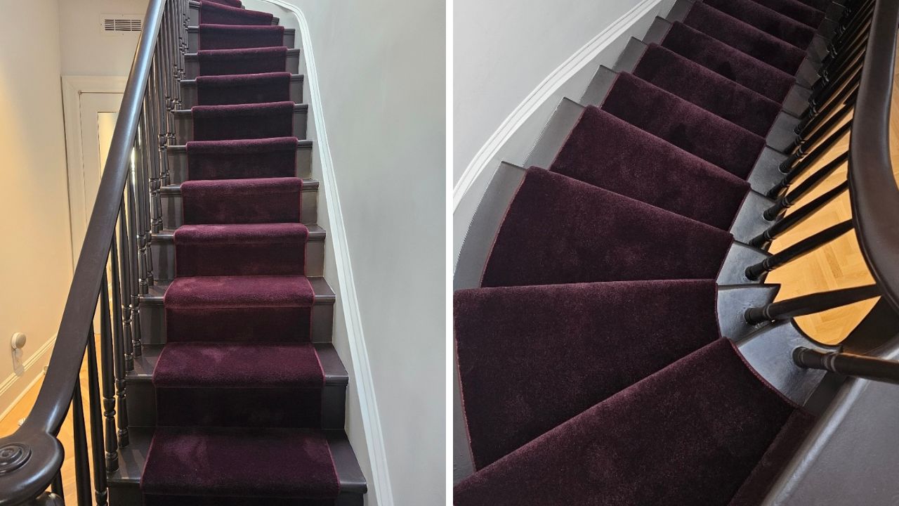 Fabrica Stair Runner Installation By Carpet Time Nyc