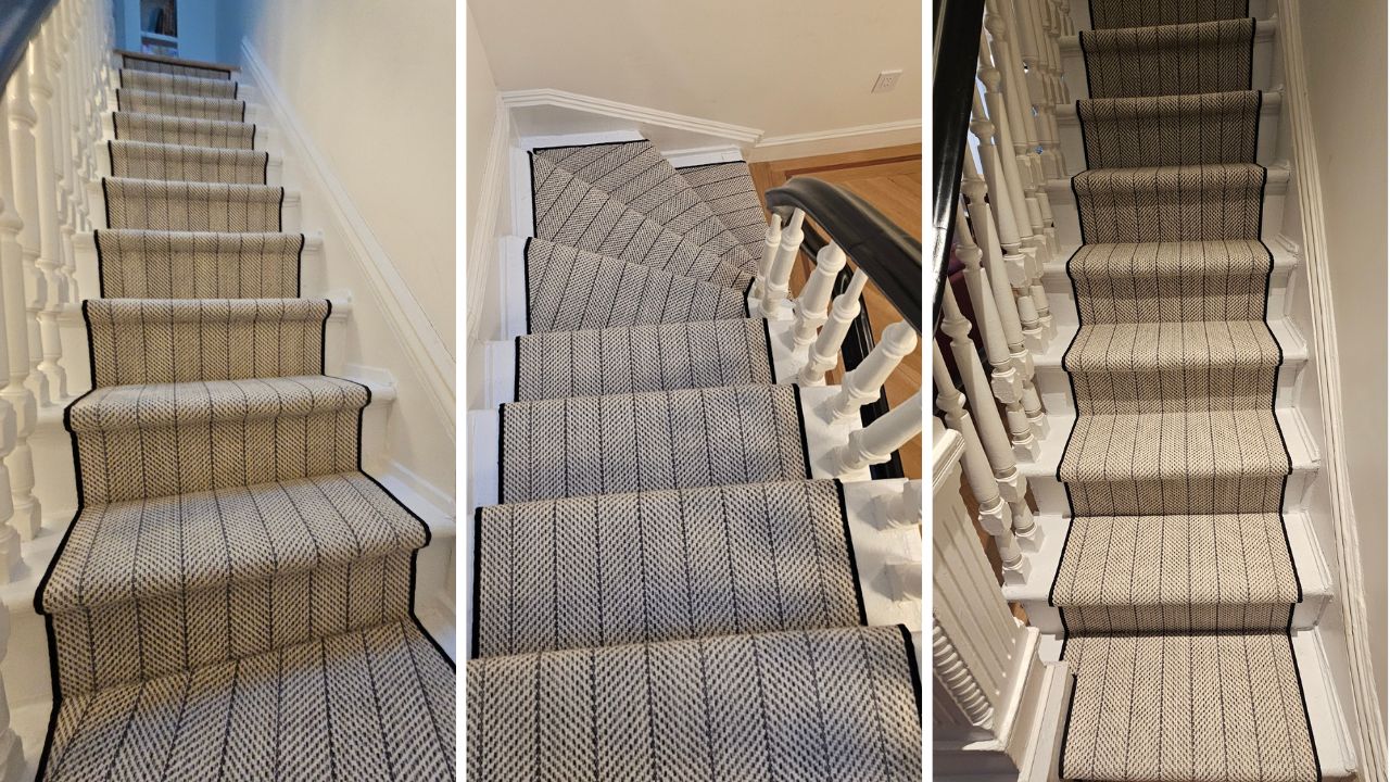 Katha Living Brooklyn Stair Runner Installation By Carpet Time Nyc
