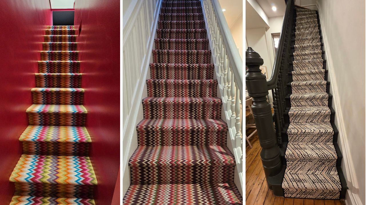 Missoni Stair Runner Installations By Carpet Time Nyc