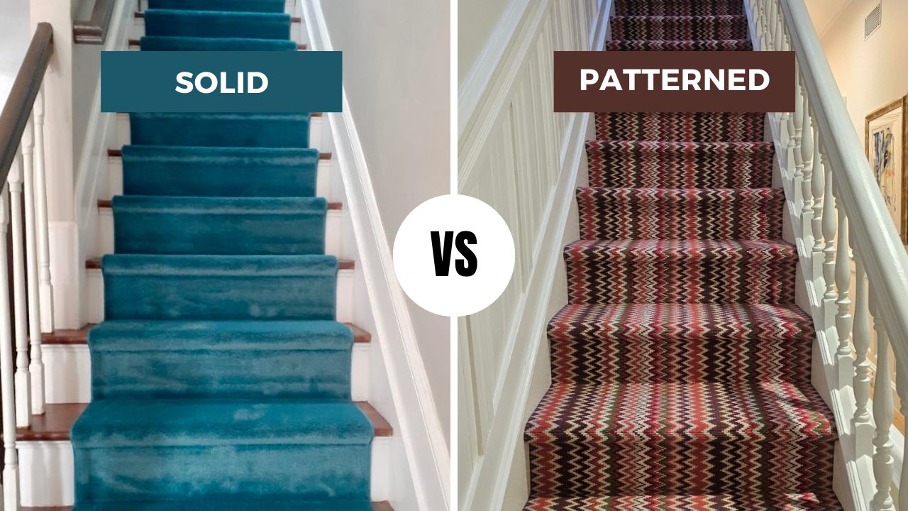 Patterned vs Solid Carpet on Stairs: An NYC Stair Runner Guide
